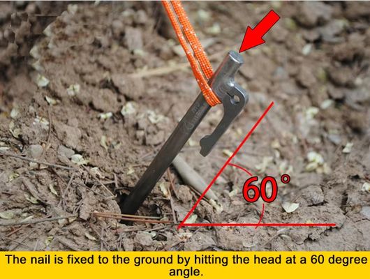 Titanium Tent Pegs TC4 Sturdy Slightweight V Shape 240mm Length